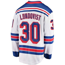 Load image into Gallery viewer, Fanatics Branded Henrik Lundqvist New York Rangers White Breakaway Player Jersey