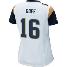 Load image into Gallery viewer, Jared Goff #16 Los Angeles Rams Women's White Game Jersey