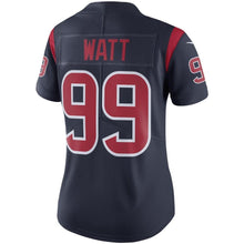 Load image into Gallery viewer, J.J. Watt #99 Houston Texans Women's Navy Color Rush Limited Jersey