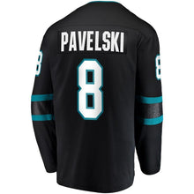 Load image into Gallery viewer, Fanatics Branded Joe Pavelski San Jose Sharks Black Alternate Breakaway Player Jersey