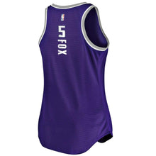 Load image into Gallery viewer, De'Aaron Fox #5 Sacramento Kings Women's Purple Fast Break Tank - Icon Edition