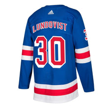 Load image into Gallery viewer, Henrik Lundqvist New York Rangers Royal Replica Player Jersey