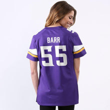 Load image into Gallery viewer, Anthony Barr #55 Minnesota Vikings Women&#39;s Purple Game Jersey