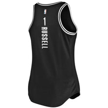 Load image into Gallery viewer, D'Angelo Russell #1 Brooklyn Nets Women's Black Fast Break Tank Jersey
