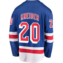 Load image into Gallery viewer, Fanatics Branded Chris Kreider New York Rangers Blue Home Breakaway Player Jersey