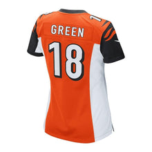 Load image into Gallery viewer, AJ Green #18 Cincinnati Bengals Orange Women&#39;s Game Jersey