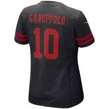 Load image into Gallery viewer, Jimmy Garoppolo #10 San Francisco 49ers Women's Black Game Jersey