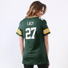 Load image into Gallery viewer, Eddie Lacy #27 Green Bay Packers Women's Green Game Jersey
