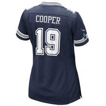 Load image into Gallery viewer, Amari Cooper #19 Dallas Cowboys Women&#39;s Navy Game Jersey