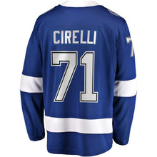 Load image into Gallery viewer, Fanatics Branded Anthony Cirelli Tampa Bay Lightning Blue Home Breakaway Player Jersey