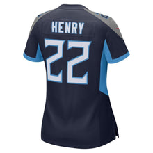 Load image into Gallery viewer, Derrick Henry #22 Tennessee Titans Women's Navy New 2018 Game Jersey