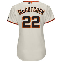 Load image into Gallery viewer, Andrew McCutchen #22 San Francisco Giants Women&#39;s Cream Cool Base