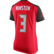 Load image into Gallery viewer, Jameis Winston #3 Tampa Bay Buccaneers Women's Red 2015 Game Jersey