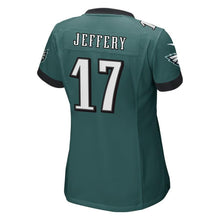 Load image into Gallery viewer, Alshon Jeffery #17 Philadelphia Eagles Women&#39;s Green Game Jersey