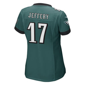 Alshon Jeffery #17 Philadelphia Eagles Women's Green Game Jersey