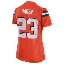 Load image into Gallery viewer, Joe Haden #23 Cleveland Browns Women's Orange Game Jersey