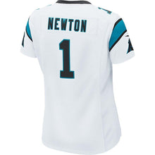 Load image into Gallery viewer, Cam Newton #1 Carolina Panthers Women's White Game Jersey