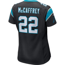 Load image into Gallery viewer, Christian McCaffrey #22 Carolina Panthers Women's Black Game Jersey