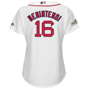 Andrew Benintendi #16 Boston Red Sox Women's White 2017 Postseason