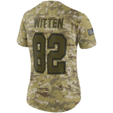 Load image into Gallery viewer, Jason Witten #82 Dallas Cowboys Women's Camo Salute to Service Limited Jersey
