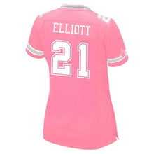 Load image into Gallery viewer, Ezekiel Elliott #21 Dallas Cowboys Women's Pink Game Jersey