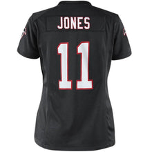 Load image into Gallery viewer, Julio Jones #11 Atlanta Falcons Women's Black/Red Alternate Game Jersey