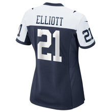Load image into Gallery viewer, Ezekiel Elliott #21 Dallas Cowboys Women's Navy Alternate Game Jersey