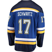 Load image into Gallery viewer, Fanatics Branded Jaden Schwartz St. Louis Blues Blue Breakaway Player Jersey