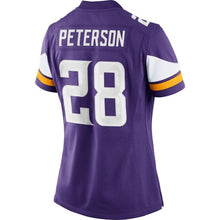 Load image into Gallery viewer, Adrian Peterson #28 Minnesota Vikings Women&#39;s Purple Limited Jersey