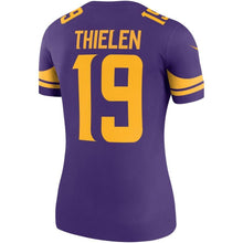 Load image into Gallery viewer, Adam Thielen #19 Minnesota Vikings Women&#39;s Purple Color Rush Legend Player Jersey