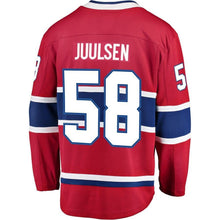 Load image into Gallery viewer, Fanatics Branded Noah Juulsen Montreal Canadiens Red Breakaway Player Jersey