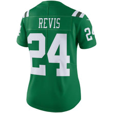 Load image into Gallery viewer, Darrelle Revis #24 New York Jets Women's Green Color Rush Limited Jersey