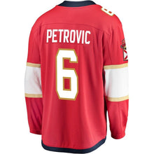 Load image into Gallery viewer, Fanatics Branded Alexander Petrovic Florida Panthers Red Breakaway Jersey