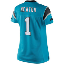 Load image into Gallery viewer, Cam Newton #1 Carolina Panthers Women's Blue Limited Jersey
