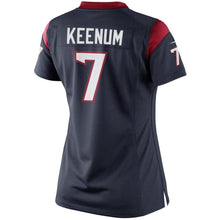 Load image into Gallery viewer, Case Keenum #7 Houston Texans Women's Navy Blue Limited Jersey