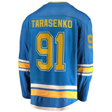Load image into Gallery viewer, Fanatics Branded Vladimir Tarasenko St. Louis Blues Blue Alternate Breakaway Player Jersey