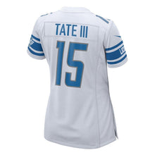 Load image into Gallery viewer, Golden Tate #15 Detroit Lions Women's White/Blue 2017 Game Jersey