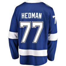 Load image into Gallery viewer, Fanatics Branded Victor Hedman Tampa Bay Lightning Blue Home Breakaway Player Jersey