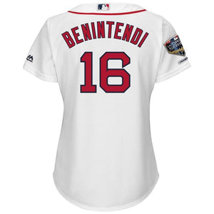 Andrew Benintendi #16 Boston Red Sox Women's White 2018 World Series