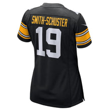 Load image into Gallery viewer, JuJu Smith-Schuster #19 Pittsburgh Steelers Women's Black Alternate Game Jersey