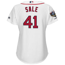 Load image into Gallery viewer, Chris Sale #41 Boston Red Sox Women's White 2018 World Series Champions