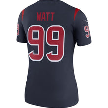 Load image into Gallery viewer, J.J. Watt #99 Houston Texans Women's Navy Color Rush Legend Jersey