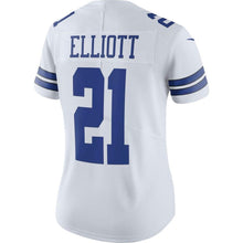 Load image into Gallery viewer, Ezekiel Elliott #21 Dallas Cowboys Women's White Vapor Untouchable Limited Jersey