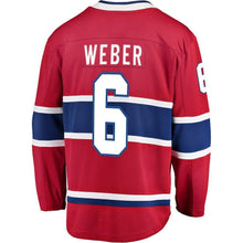Load image into Gallery viewer, Fanatics Branded Shea Weber Montreal Canadiens Red Breakaway Player Jersey