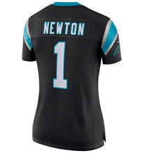 Load image into Gallery viewer, Cam Newton #1 Carolina Panthers Women's Black Classic Limited Player Jersey
