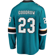 Load image into Gallery viewer, Fanatics Branded Barclay Goodrow San Jose Sharks Teal Breakaway Jersey