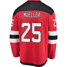 Load image into Gallery viewer, Fanatics Branded Mirco Mueller New Jersey Devils Red Home Breakaway Player Jersey