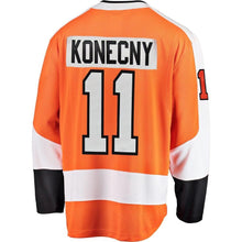Load image into Gallery viewer, Fanatics Branded Travis Konecny Philadelphia Flyers Orange Breakaway Player Jersey