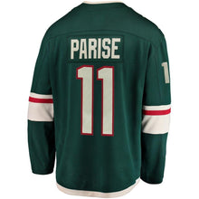 Load image into Gallery viewer, Fanatics Branded Zach Parise Minnesota Wild Green Breakaway Player Jersey