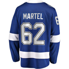 Load image into Gallery viewer, Fanatics Branded Danick Martel Tampa Bay Lightning Blue Home Breakaway Player Jersey